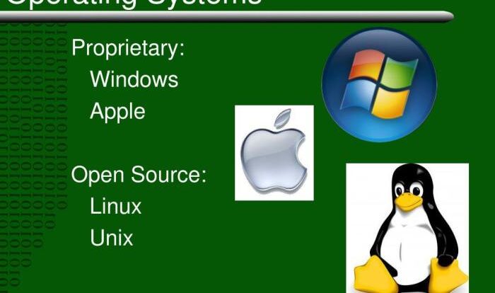 Source open closed software operating systems identify vs proprietary why