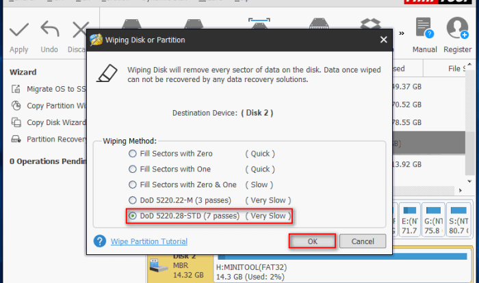 Completely wipe hard drive Windows 10 securely erase all data permanently